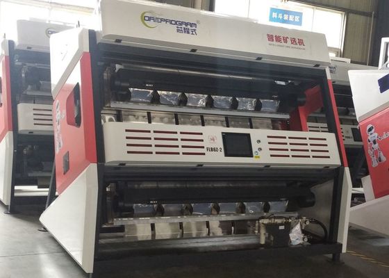 Mesin Sortasi Pasir / Bubuk Lapisan Ganda Pemisah Bijih Cerdas 5400 Pixel 6.5kw
