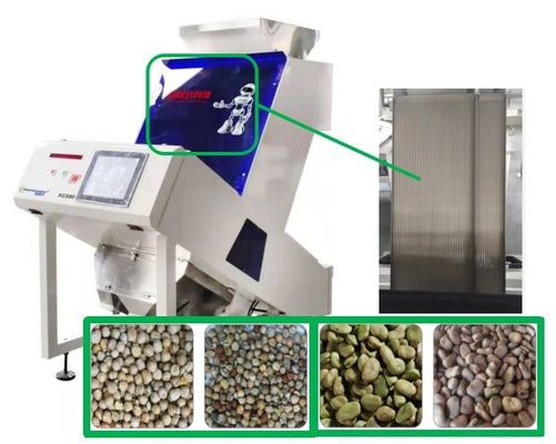 80 Saluran Peralatan Pengolahan Penyortir Warna Chickpeas Vicia Faba